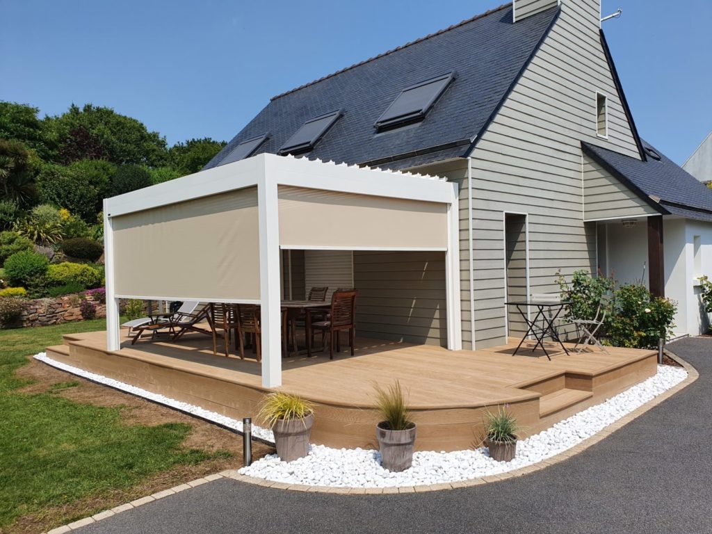 aménagement extérieur Pergola bioclimatique