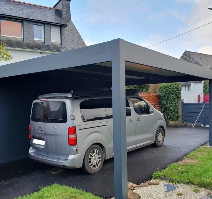 Decouvrez la realisation d’un carport en aluminium sur mesure, accompagne…